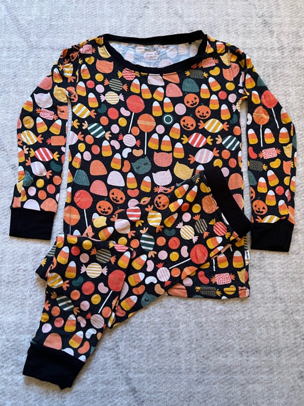 Little Sleepies Halloween Spooky Sweets Bamboo Two-Piece LS Pajamas (3T)